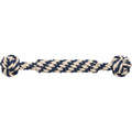 Zlos Braided Rope Tug with Two Knots 45 cm Navy and Natural - Product view